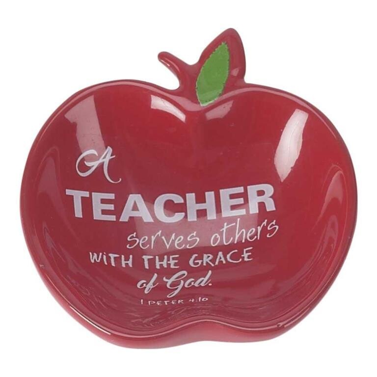TERCOT-TRA-15-TRAY APPLE SHAPE TEACHER SERVES