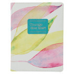 HFJL635-Courage Dear Heart Citrus Leaves Faux Leather Journal