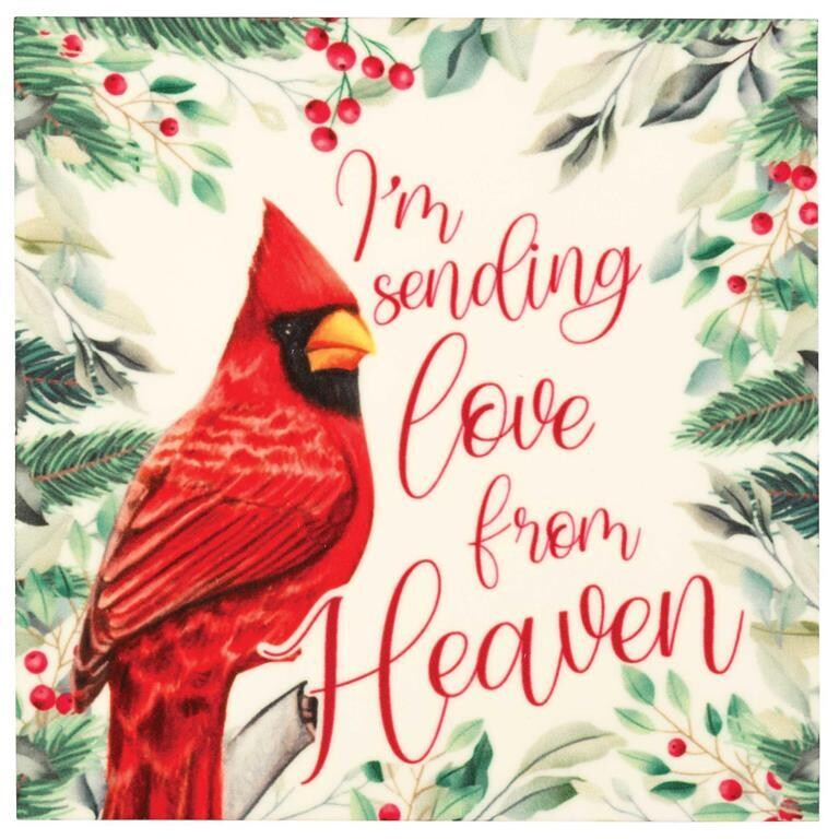 CHMAGHB-1010-CARDINAL MAGNET I&#39;M SENDING LOVE FROM