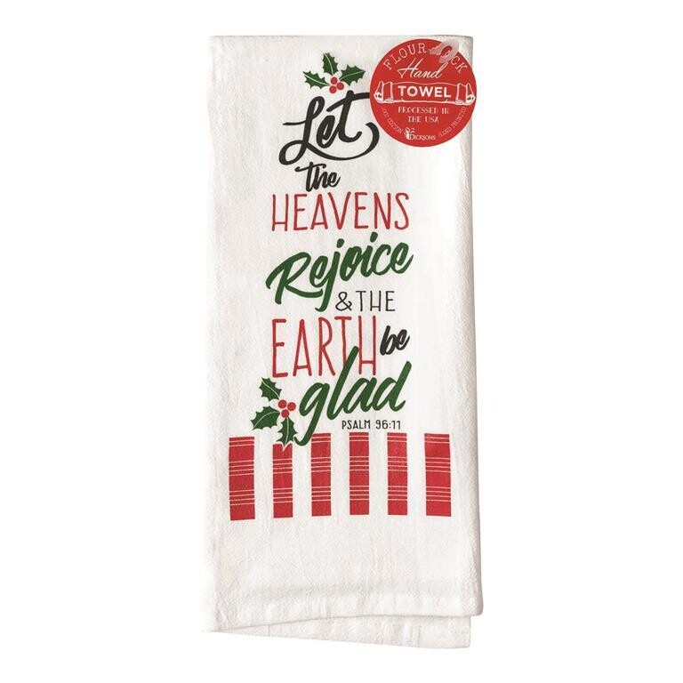 CHTOWEL-12 -HEAVENS REJOICE FLOUR SACK COTTON TOWEL