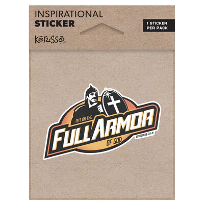 STCK110-Full Armor of God, Vinyl Sticker