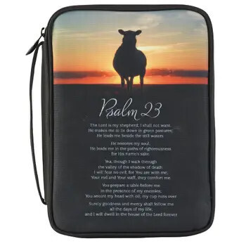 BCK-LP208-Bible Cover Psalm 23 Large Print Poly
