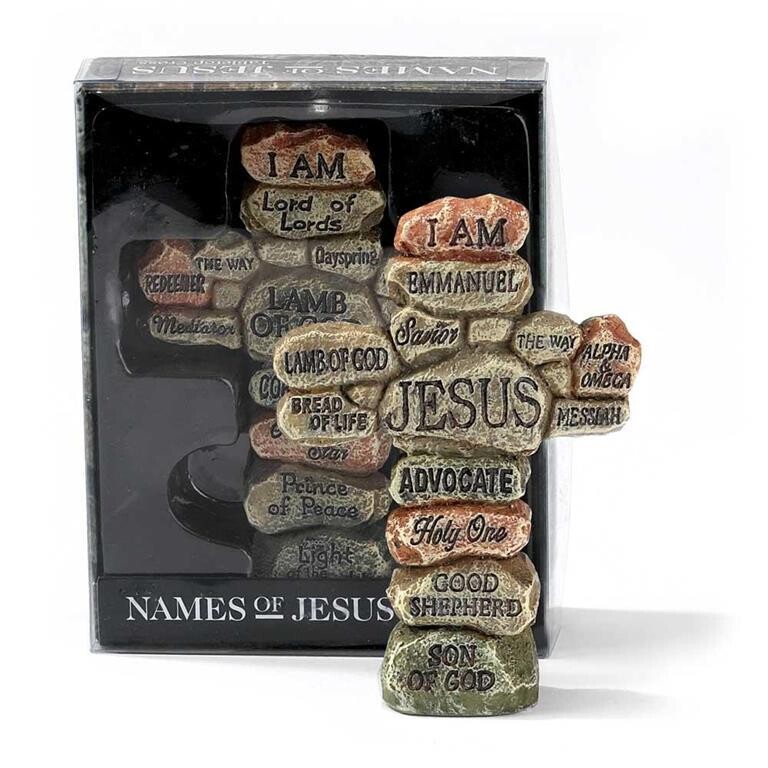CMG-580-NAMES OF JESUS TABLETOP CROSS
