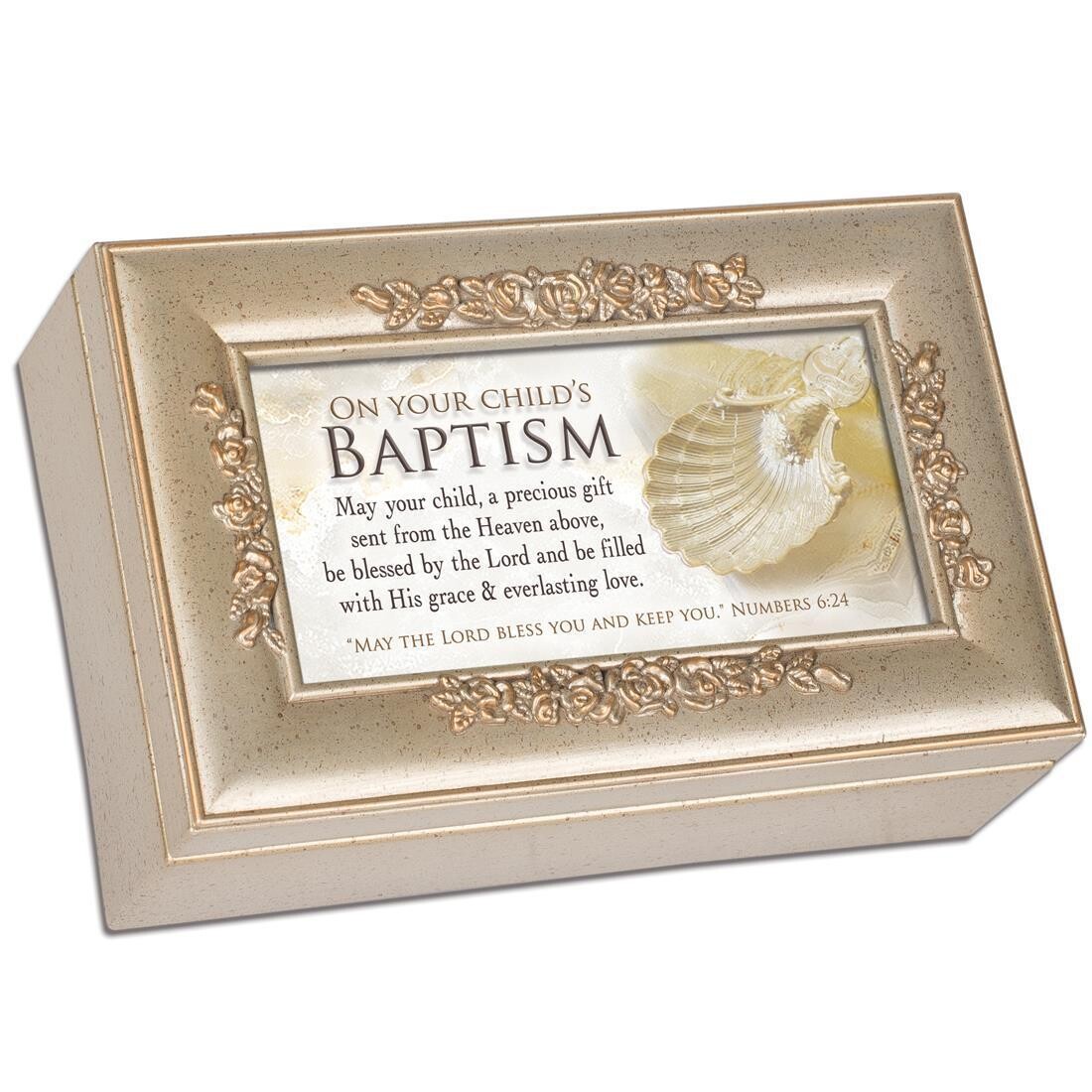 PR301SC-On Your Child&#39;s Baptism Music box-Amazing Grace