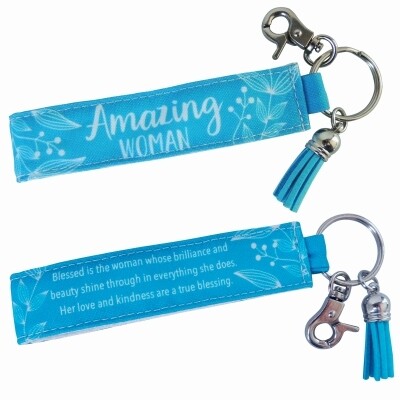 WRL106-AMAZING WOMAN WRISTLET LANYARD W/TASSEL