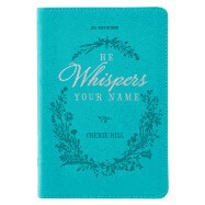 GB098 Gift Book Faux Leather He Whispers Your Name Turquoise