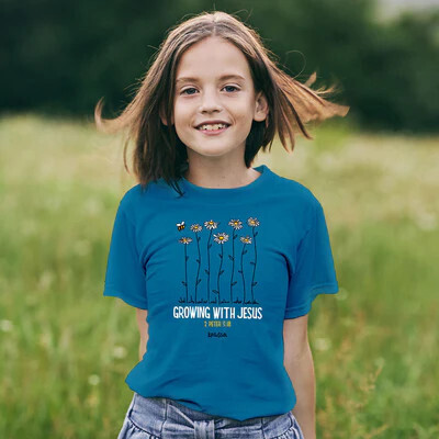 KDZ4377SM Kids TShirt Growing With Jesus