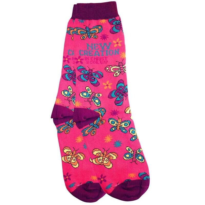 SOX3718  Bless My Sole Socks Butterfly