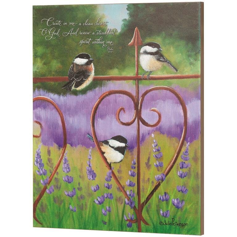 PLK1620-840 WALL PLAQUE HEARTFELT LAVENDER PS.51:10