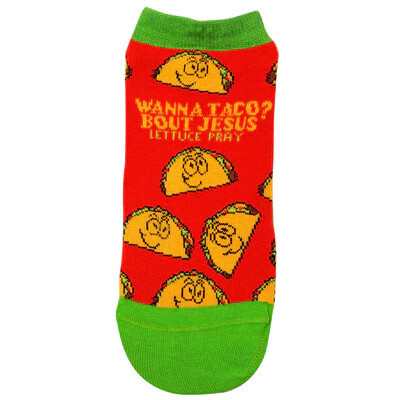 SOX4327  Kerusso Ankle Socks Wanna Taco