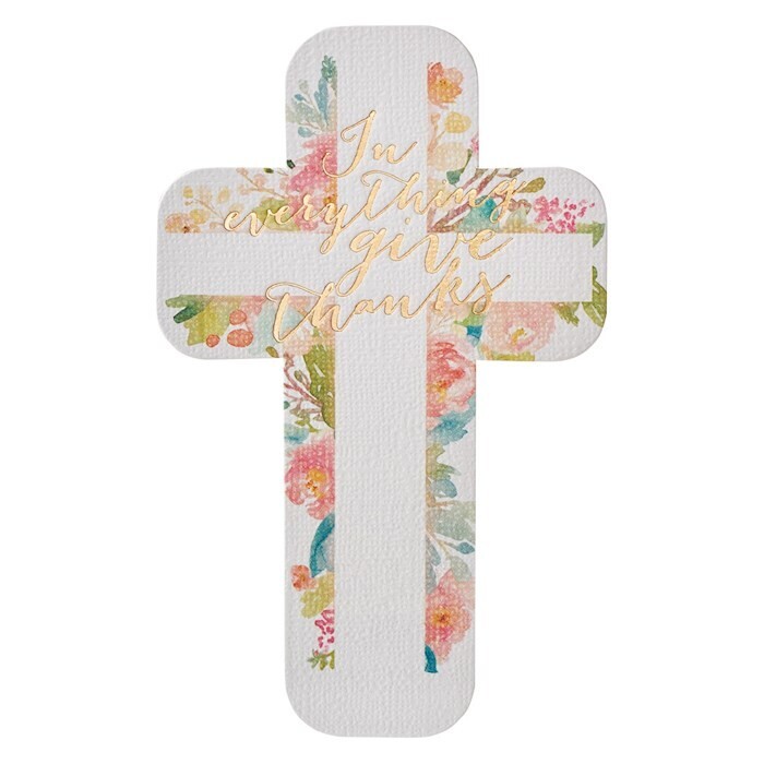 Cross Bookmark Give Thanks to the Lord