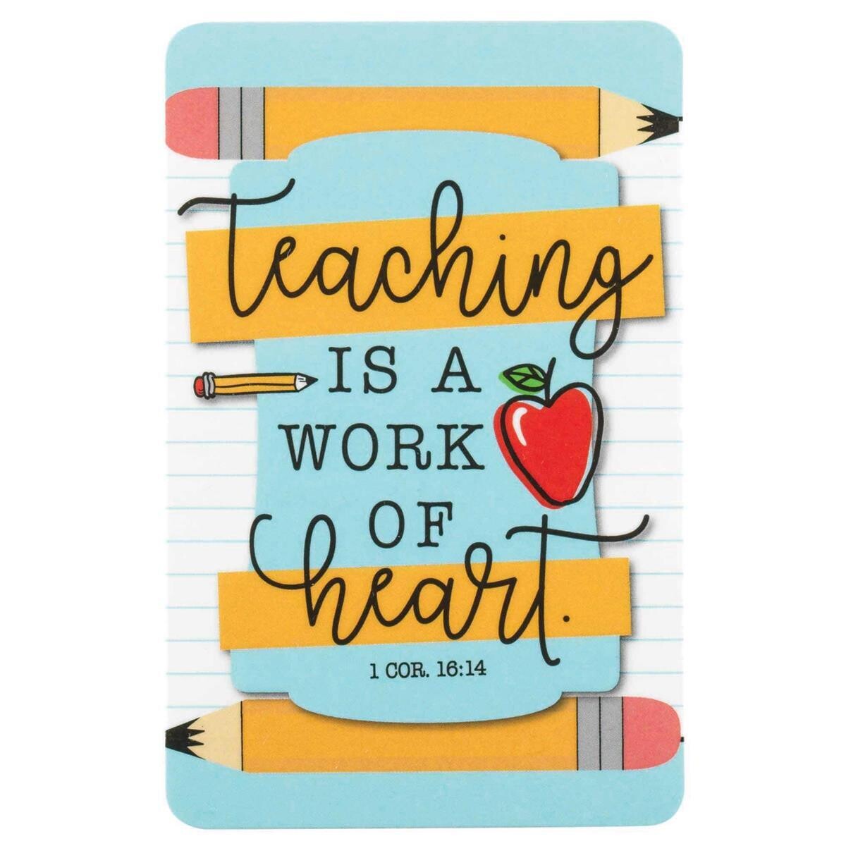 BKMPK-275-Pocket Card-Teaching is a Work of Heart