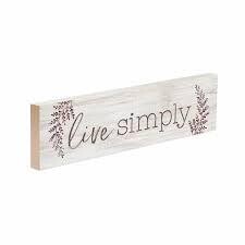 RDM0114 Live Simply Small Sign