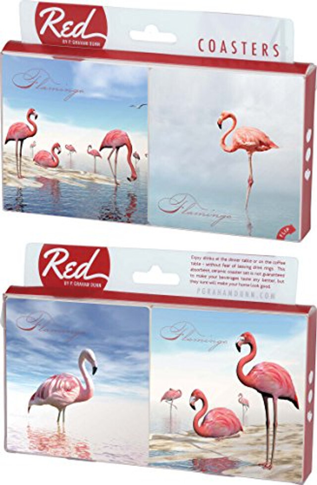 COAP0179-Coaster Set-Flamingo