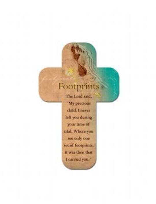 BMC107 Cross Bookmark Footprints