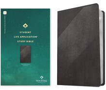NLT Student Life Application Study Bible, Filament-Enabled Edition (Red Letter, Leatherlike, Charcoal Gray Striped)