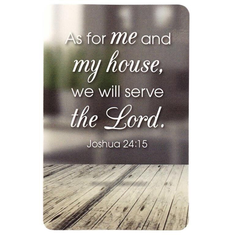 BKMPK-397 BOOKMARK POCKET AS FOR ME&amp;MY JOSH.24:15