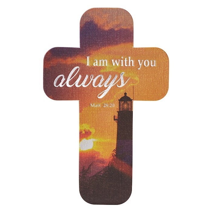 BMC128 Cross Bookmark I Am with You Always