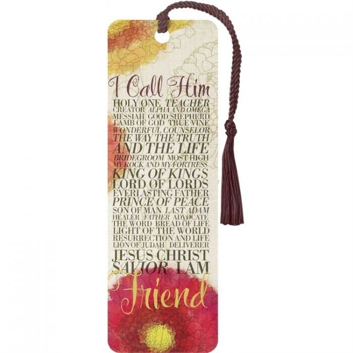 BKM-1758 Tassel Bookmark I Call Him Friend