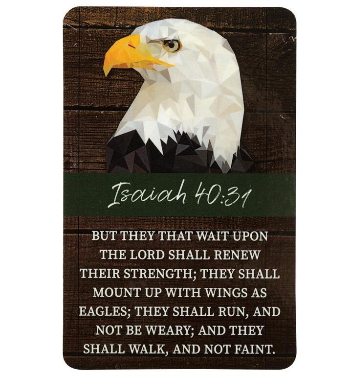BKMPK-319 POCKETCARD EAGLE HEAD ISAIAH 40:31