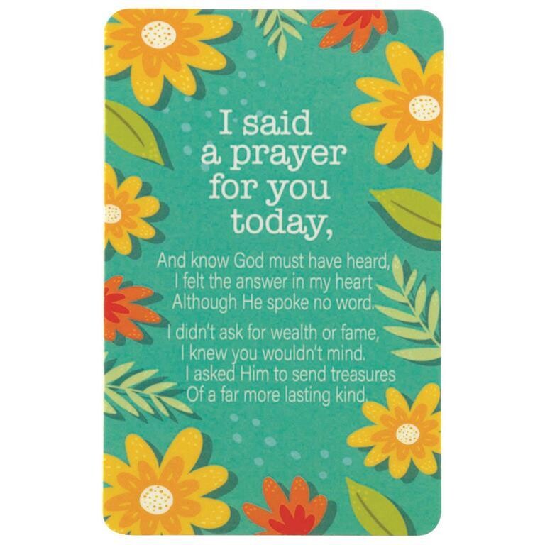 BKMPK-317 POCKET CARD I SAID A PRAYER FOR YOU TODAY
