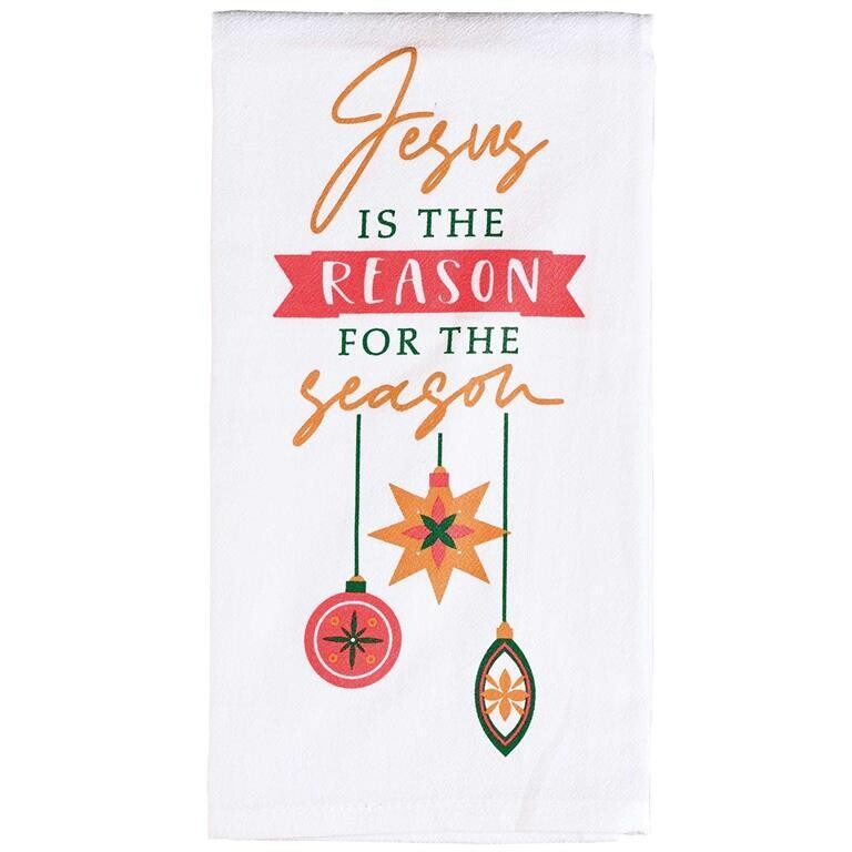 CHTOWEL-35 TOWEL JESUS IS THE REASON FOR THE SEASON