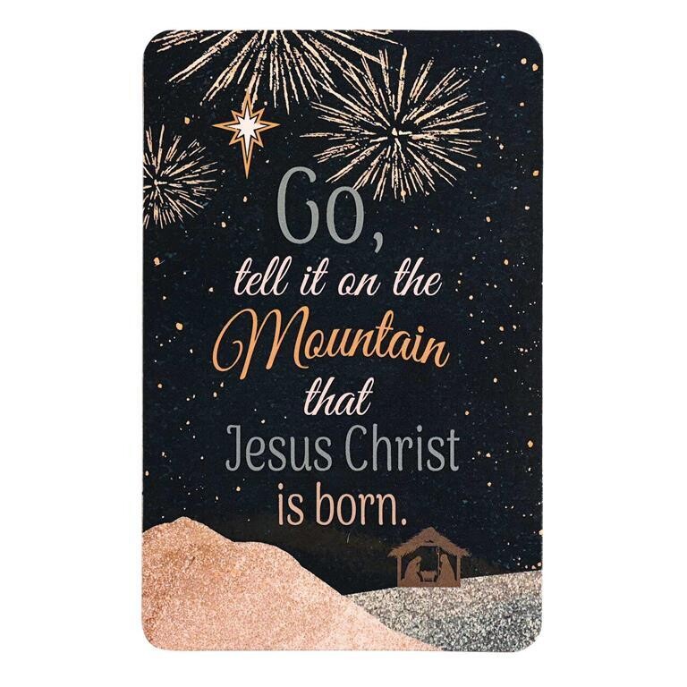 CHBKMPK-1017 POCKETCARD BOOKMARK GO TELL IT ON THE