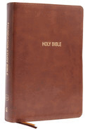 KJV Foundation Study Bible/Large Print (Comfort Print)-Brown Leathersoft