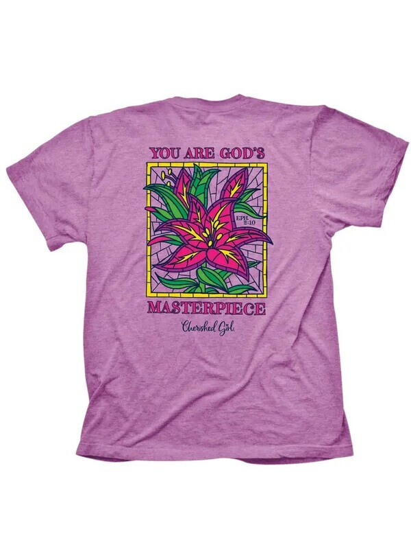 CGA4388LG-Cherished Girl Adult T-Shirt-Wonderfully Made Lillies