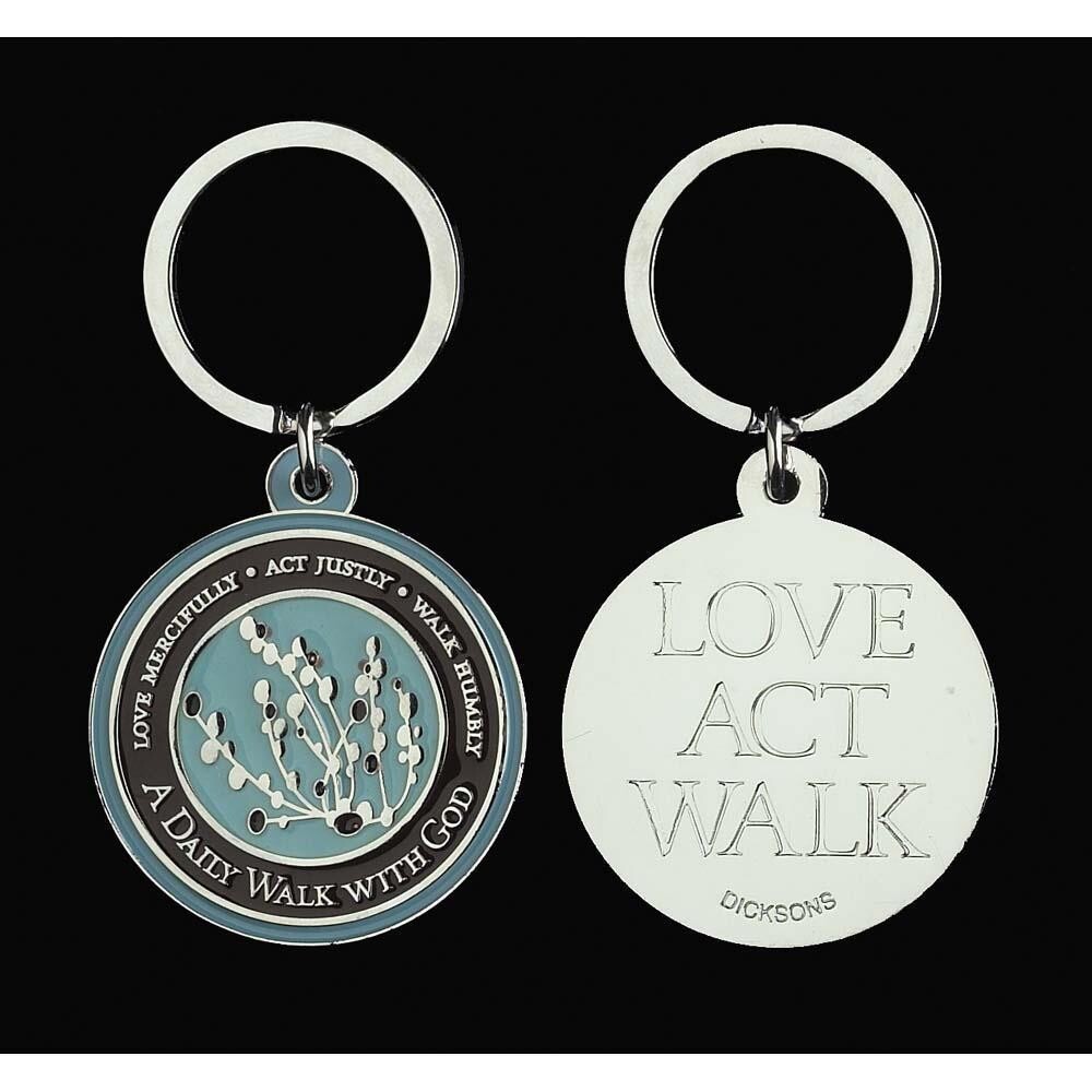KC-301 KEYRING A DAILY WALK METAL