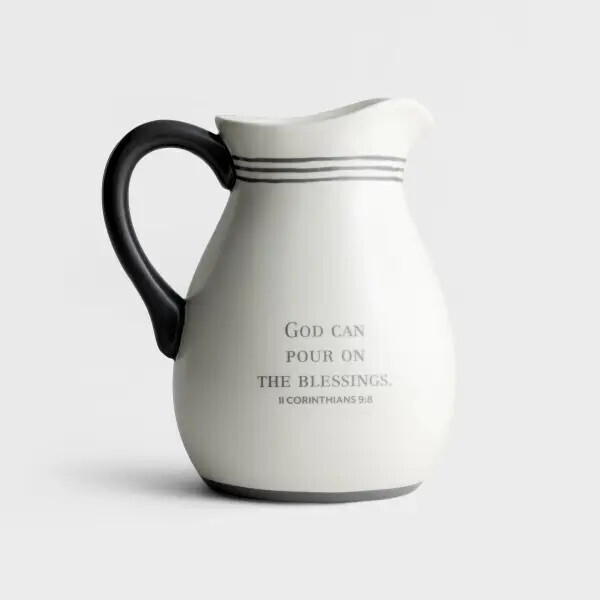 J8358-Pitcher-Pour On The Blessings (II Corinthians 9:8) (54 Oz)