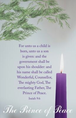 The Prince of Peace Bulletin (Pkg 100) Advent