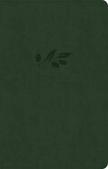 NASB Large Print Thinline Bible, Olive Leathertouch