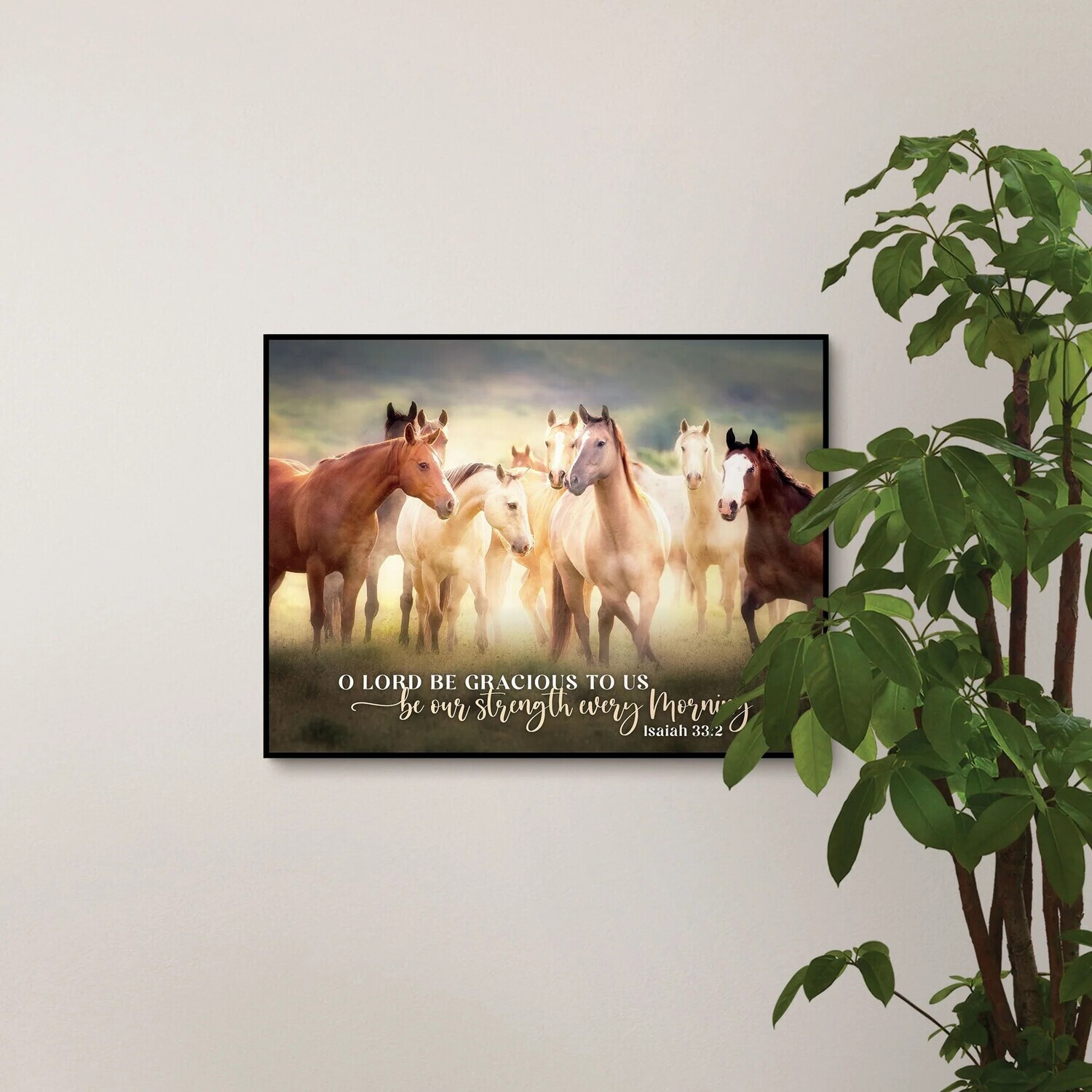 ART0766 - O LORD, BE GRACIOUS TO US; BE OUR STRENGTH EVERY MORNING PRINTED ART