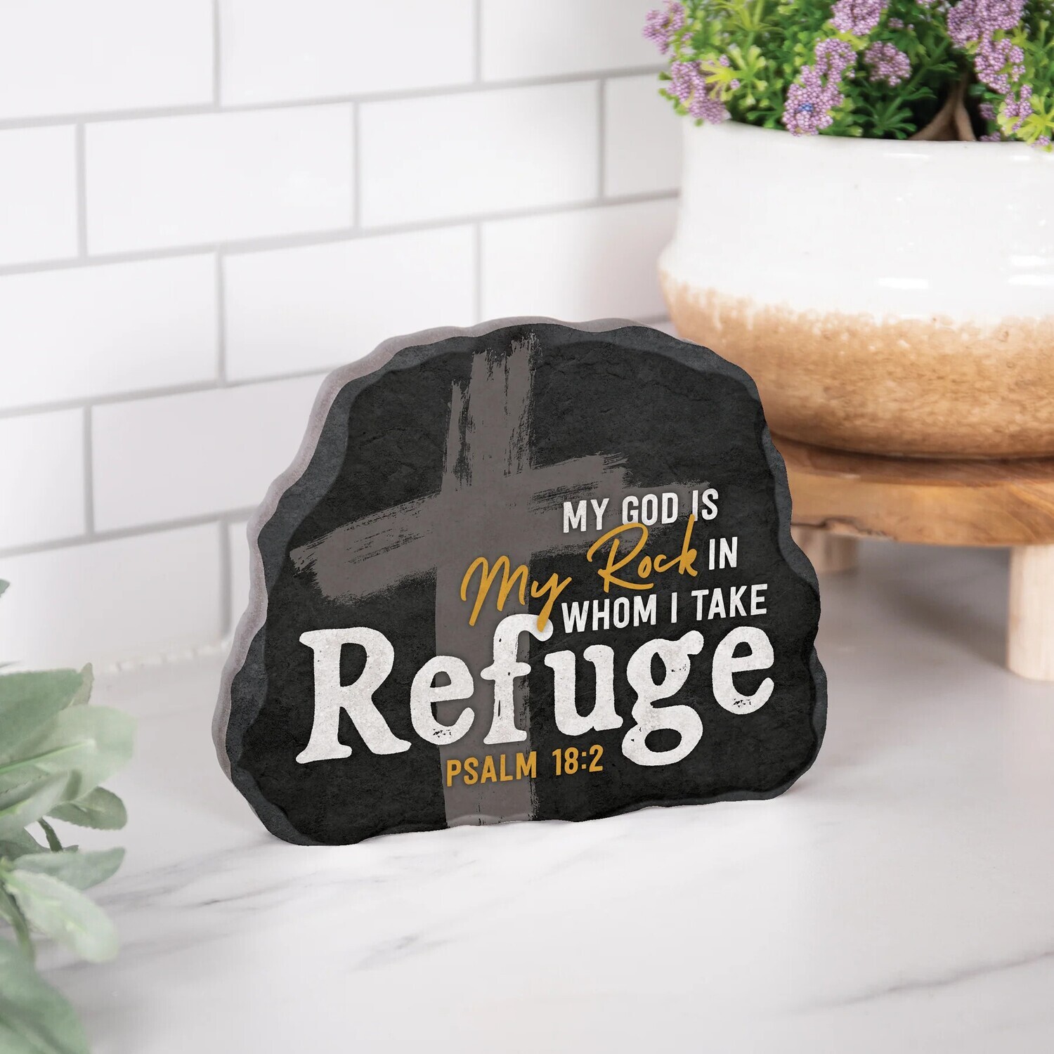 RKT0004 - MY GOD IS MY ROCK IN WHOM I TAKE REFUGE SHAPE