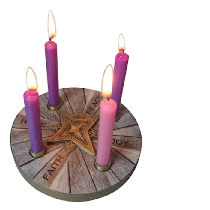 AD150 Hope Peace Faith Joy Mini Advent Wreath
