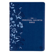 SGB001-The Spiritual Growth Bible, Study Bible, NLT - Navy