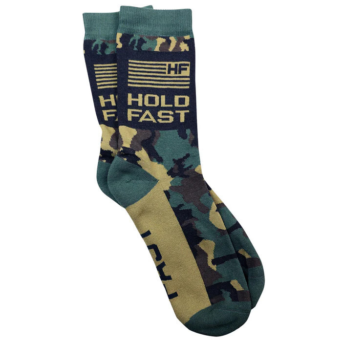 SOX4178 HOLD FAST Socks Camo Flag