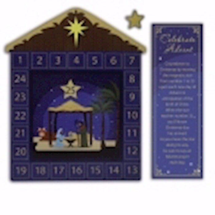 MAGNETIC ADVENT CALENDAR GIFT BOX W/CARD