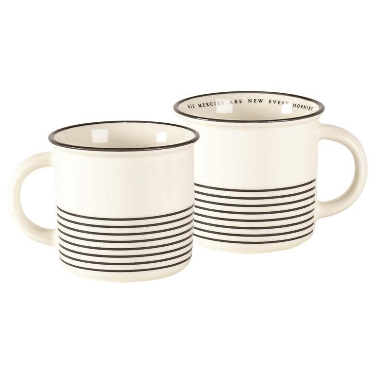 MUG-464SC-MUG HIS MERCIES ARE NEW NB CHINA 11.5 OZ