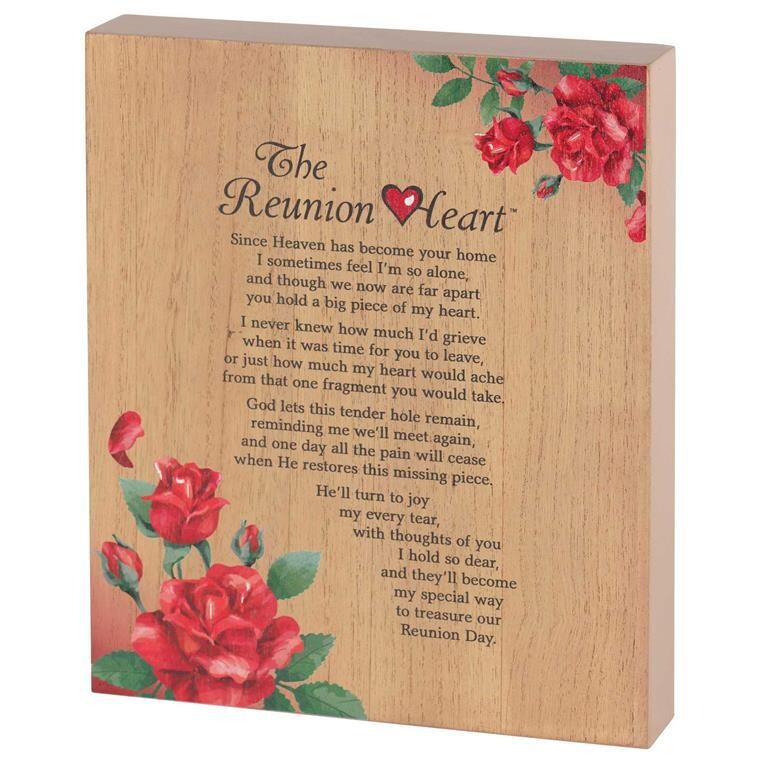 TPLK810-64-WALL PLAQUE THE REUNION HEART