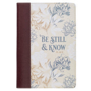 JL605-Journal Classic Be Still Floral Psalm 46:10