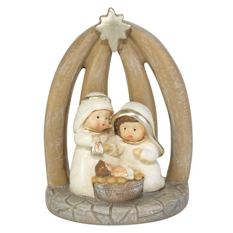 CHFIGR-206-1 PIECE HOLY FAMILY IN CRECHE 3&quot;H