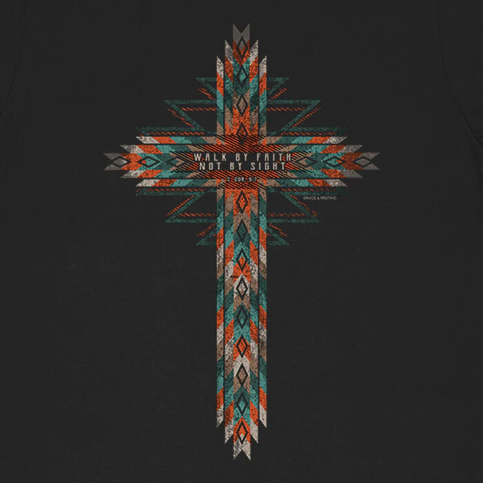 GTA4567XL grace &amp; truth Womens T-Shirt Southwestern Cross