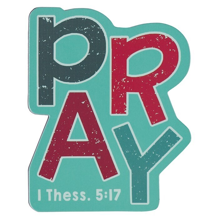 MG194 -Magnet-Blue Pray 1 Thess. 5:17