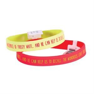 CHN-124BX Silicone Bracelet Snowman