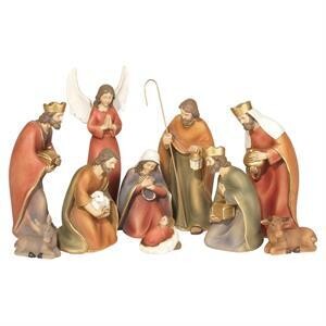 CHNATR-170 NATIVITY SET COLORFUL 10-PIECE 8IN