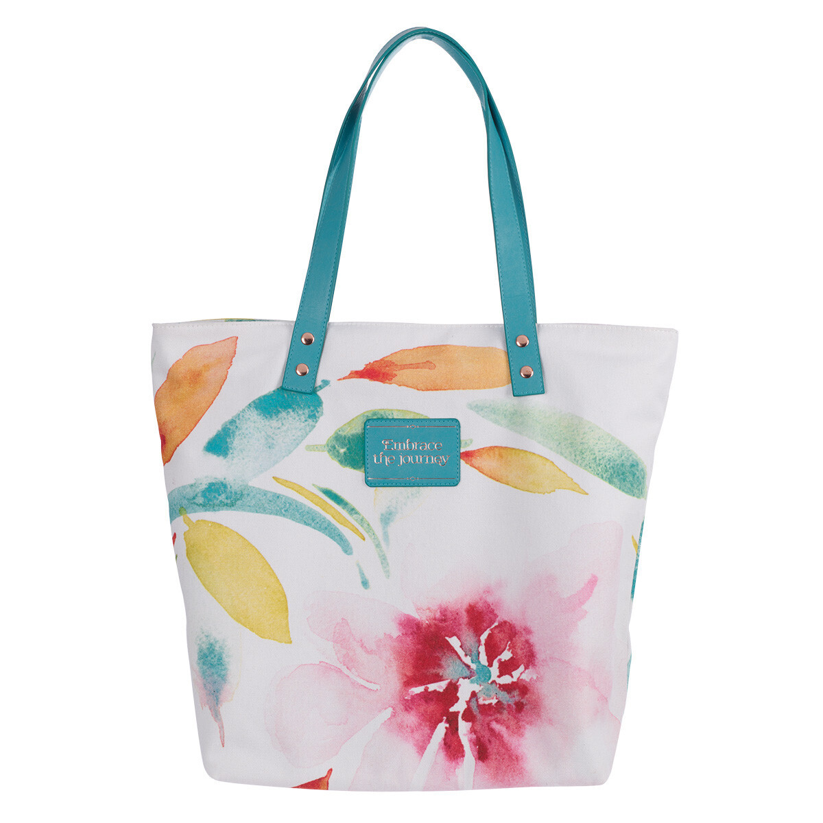 HFTIT142-Tote Bag Canvas Pink DaisiesHFTIT142