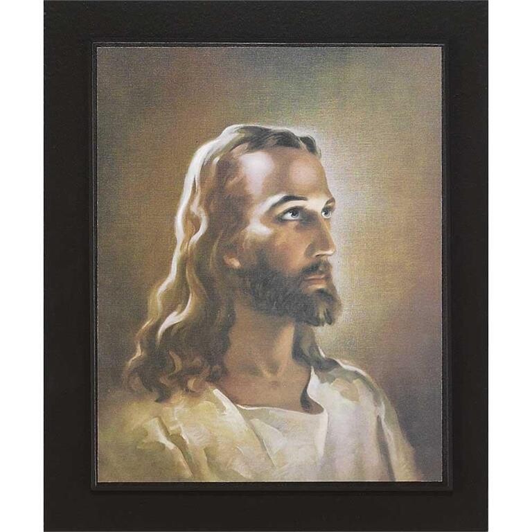 SPLK1012-268 Head of Christ Wall Plocks Plus Artist:Warner Sallman 10&quot;x12&quot;x3/4&quot;