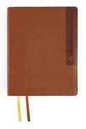 NIV Journal The Word Bible/Large Print (Comfort Print)-Brown Leathersoft